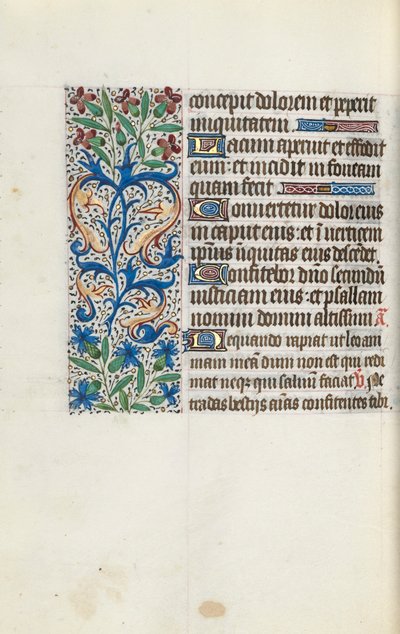 Órakönyv Rouen használata: fol. 114v, c. 1470. alkotó: Master of the Geneva Latini