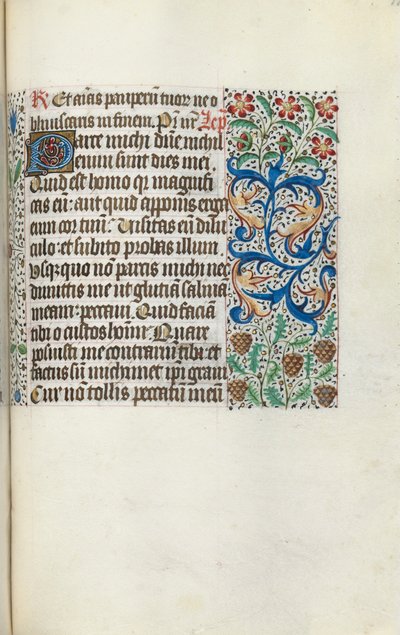 Órakönyv Rouen használata: fol. 115r, c. 1470. alkotó: Master of the Geneva Latini