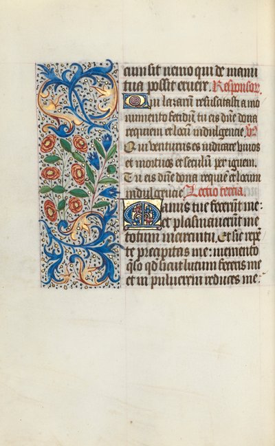 Órakönyv Rouen használata: fol. 116v, c. 1470. alkotó: Master of the Geneva Latini