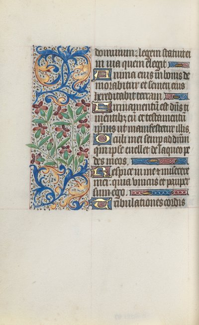 Órakönyv Rouen használata: fol. 119v, c. 1470. alkotó: Master of the Geneva Latini
