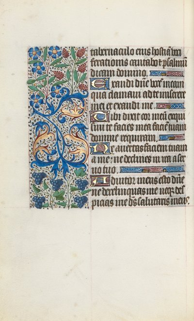 Órakönyv Rouen használata: fol. 121v, c. 1470. alkotó: Master of the Geneva Latini