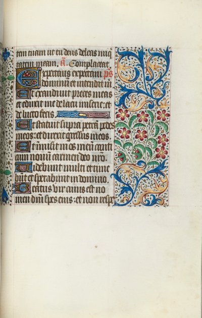 Órakönyv Rouen használata: fol. 125r, c. 1470. alkotó: Master of the Geneva Latini