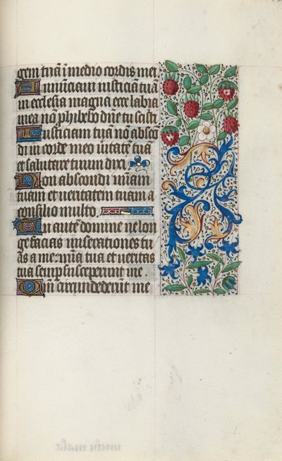 Órakönyv Rouen használata: fol. 126r, c. 1470. alkotó: Master of the Geneva Latini