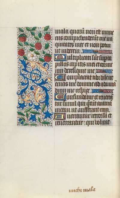 Órakönyv Rouen használata: fol. 126v, c. 1470. alkotó: Master of the Geneva Latini