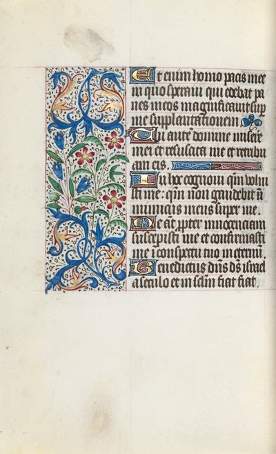 Órakönyv Rouen használata: fol. 128V, c. 1470. alkotó: Master of the Geneva Latini