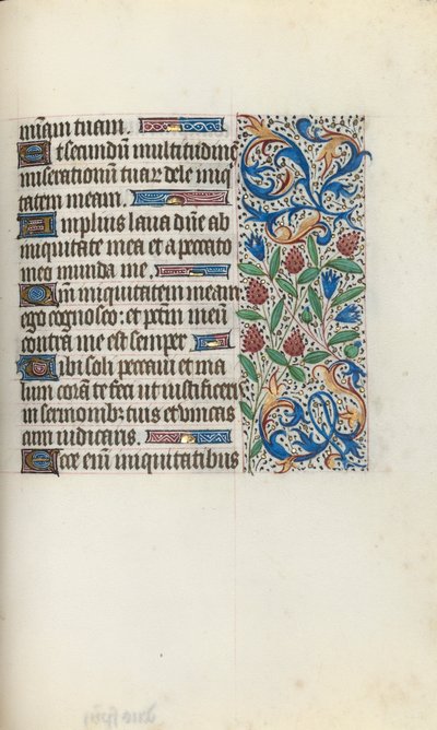 Órakönyv Rouen használata: fol. 134r, c. 1470. alkotó: Master of the Geneva Latini