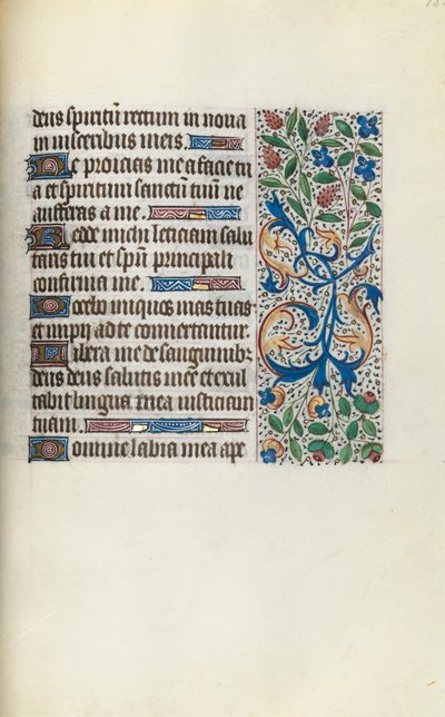 Órakönyv Rouen használata: fol. 135r, c. 1470. alkotó: Master of the Geneva Latini