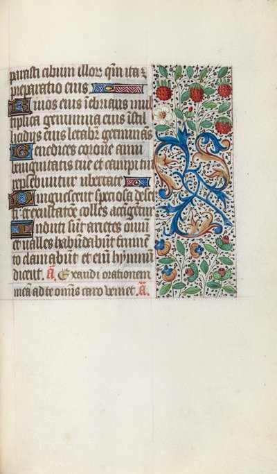 Órakönyv Rouen használata: fol. 137r, c. 1470. alkotó: Master of the Geneva Latini
