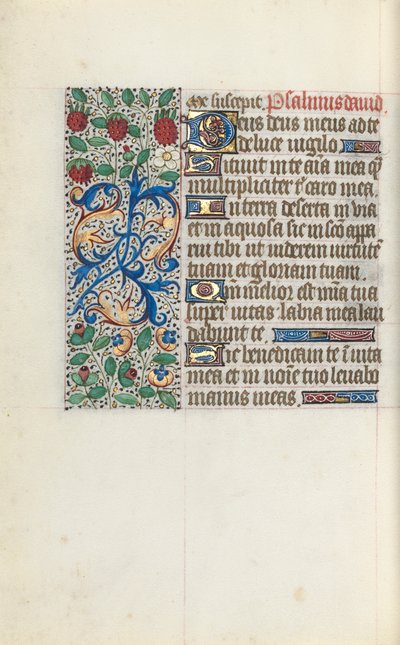 Órakönyv Rouen használata: fol. 137v, c. 1470. alkotó: Master of the Geneva Latini