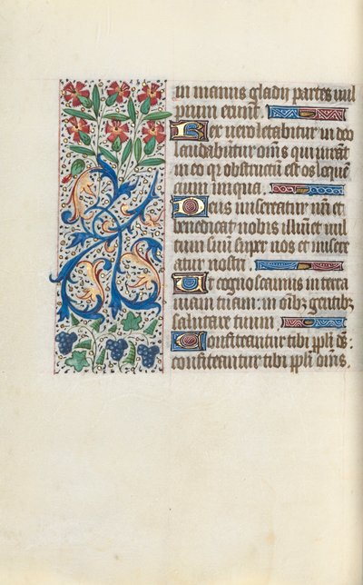 Órakönyv Rouen használata: fol. 138V, c. 1470. alkotó: Master of the Geneva Latini