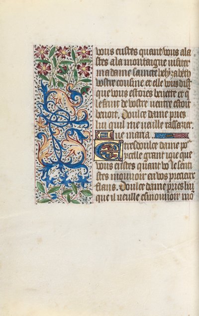 Órakönyv Rouen használata: fol. 147v, c. 1470. alkotó: Master of the Geneva Latini