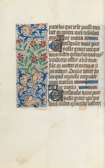 Órakönyv Rouen használata: fol. 148V, c. 1470. alkotó: Master of the Geneva Latini