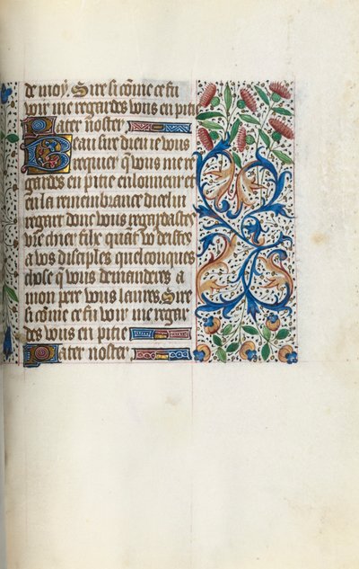 Órakönyv Rouen használata: fol. 153r, c. 1470. alkotó: Master of the Geneva Latini