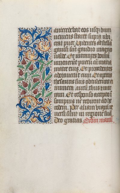 Órakönyv Rouen használata: fol. 17V, c. 1470. alkotó: Master of the Geneva Latini