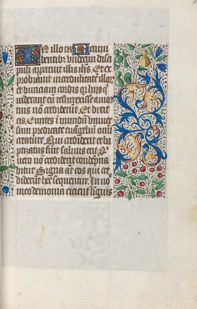 Órakönyv Rouen használata: fol. 18r, c. 1470. alkotó: Master of the Geneva Latini