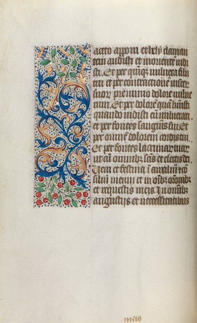 Órakönyv Rouen használata: fol. 20V, c. 1470. alkotó: Master of the Geneva Latini