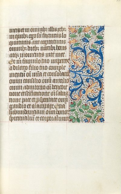 Órakönyv Rouen használata: fol. 21r, c. 1470. alkotó: Master of the Geneva Latini