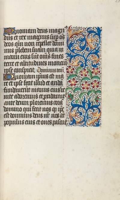 Órakönyv Rouen használata: fol. 29r, c. 1470. alkotó: Master of the Geneva Latini