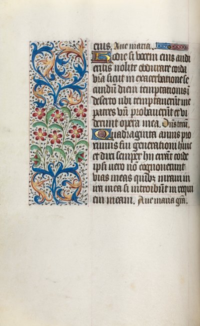 Órakönyv Rouen használata: fol. 29V, c. 1470. alkotó: Master of the Geneva Latini