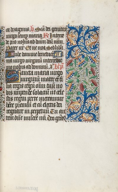 Órakönyv Rouen használata: fol. 35r, c. 1470. alkotó: Master of the Geneva Latini