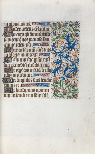 Órakönyv Rouen használata: fol. 38V, c. 1470. alkotó: Master of the Geneva Latini