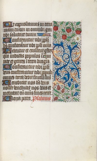 Órakönyv Rouen használata: fol. 41r, c. 1470. alkotó: Master of the Geneva Latini