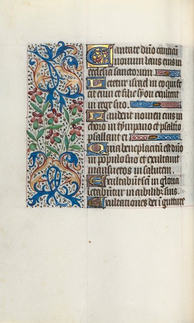 Órakönyv Rouen használata: fol. 45V, c. 1470. alkotó: Master of the Geneva Latini