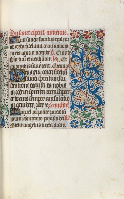 Órakönyv Rouen használata: fol. 50r, c. 1470. alkotó: Master of the Geneva Latini