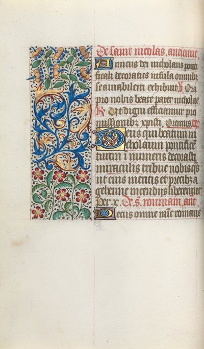 Órakönyv Rouen használata: fol. 52V, c. 1470. alkotó: Master of the Geneva Latini