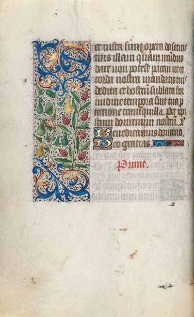 Órakönyv Rouen használata: fol. 55V, c. 1470. alkotó: Master of the Geneva Latini
