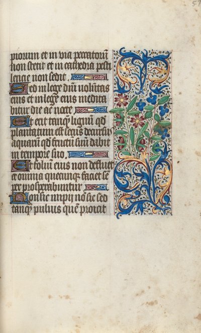 Órakönyv Rouen használata: fol. 57r, c. 1470. alkotó: Master of the Geneva Latini