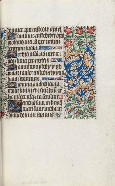 Órakönyv Rouen használata: fol. 62r, c. 1470. alkotó: Master of the Geneva Latini