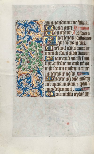 Órakönyv Rouen használata: fol. 64v, c. 1470. alkotó: Master of the Geneva Latini