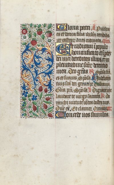 Órakönyv Rouen használata: fol. 69v, c. 1470. alkotó: Master of the Geneva Latini
