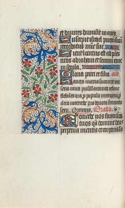 Órakönyv Rouen használata: fol. 74v, c. 1470. alkotó: Master of the Geneva Latini