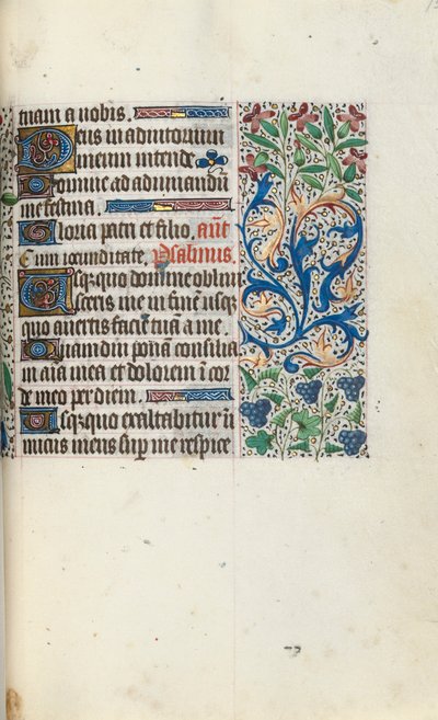 Órakönyv Rouen használata: fol. 75r, c. 1470. alkotó: Master of the Geneva Latini