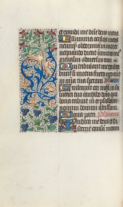 Órakönyv Rouen használata: fol. 75V, c. 1470. alkotó: Master of the Geneva Latini