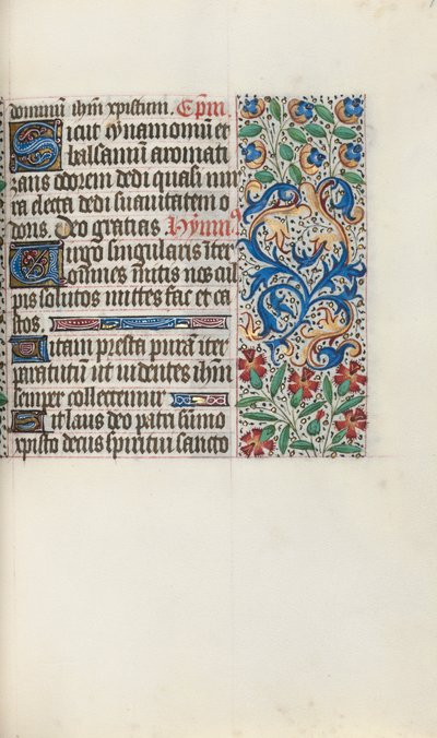 Órakönyv Rouen használata: fol. 78r, c. 1470. alkotó: Master of the Geneva Latini