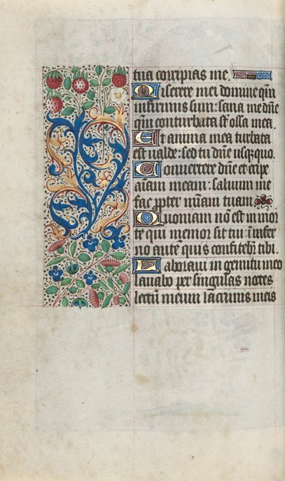 Órakönyv Rouen használata: fol. 80V, c. 1470. alkotó: Master of the Geneva Latini