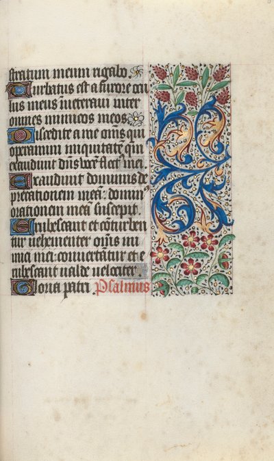 Órakönyv Rouen használata: fol. 81r, c. 1470. alkotó: Master of the Geneva Latini
