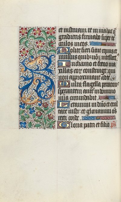 Órakönyv Rouen használata: fol. 82v, c. 1470. alkotó: Master of the Geneva Latini
