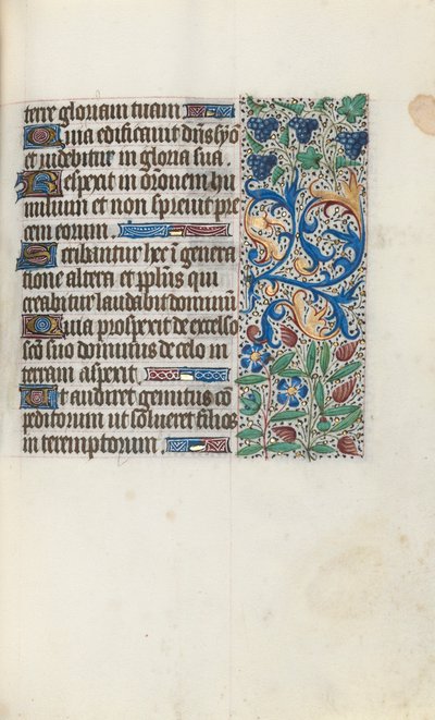 Órakönyv Rouen használata: fol. 89r, c. 1470. alkotó: Master of the Geneva Latini