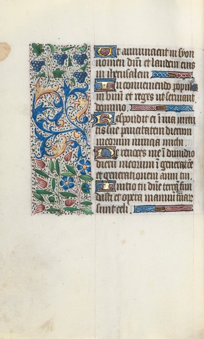 Órakönyv Rouen használata: fol. 89v, c. 1470. alkotó: Master of the Geneva Latini