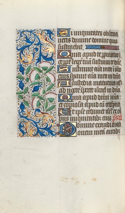 Órakönyv Rouen használata: fol. 90V, c. 1470. alkotó: Master of the Geneva Latini