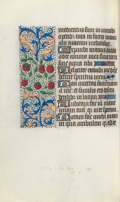Órakönyv Rouen használata: fol. 91v, c. 1470. alkotó: Master of the Geneva Latini