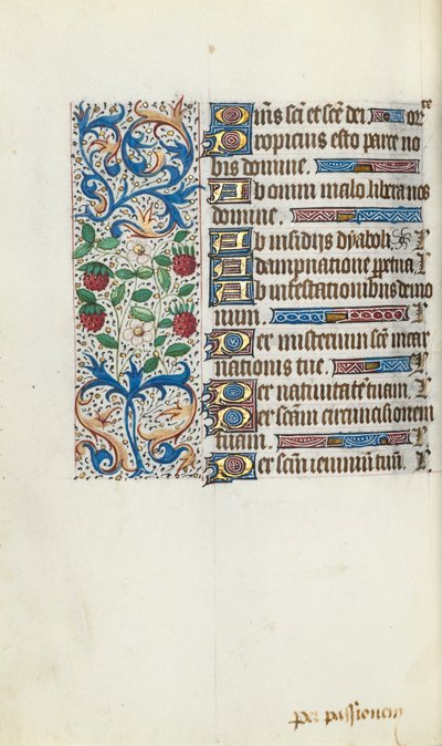 Órakönyv Rouen használata: fol. 94v, c. 1470. alkotó: Master of the Geneva Latini