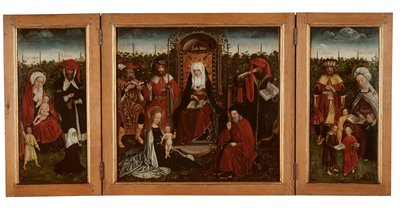 The Poortakker Tripticch, 1500-10 körül (olaj, panel) alkotó: Master of the Holy Family of St. Anne