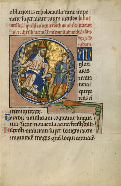 Kezdeti kérdés: Dávid Saul előtt alkotó: Master of the Ingeborg Psalter