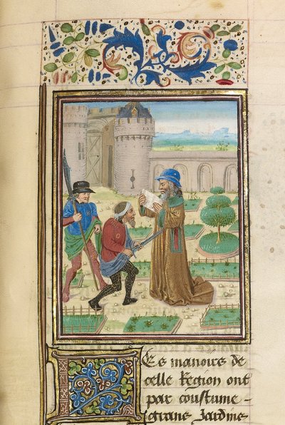 Parmenion halála, kb. 1470-1475. alkotó: Master of the Jardin de vertueuse consolation