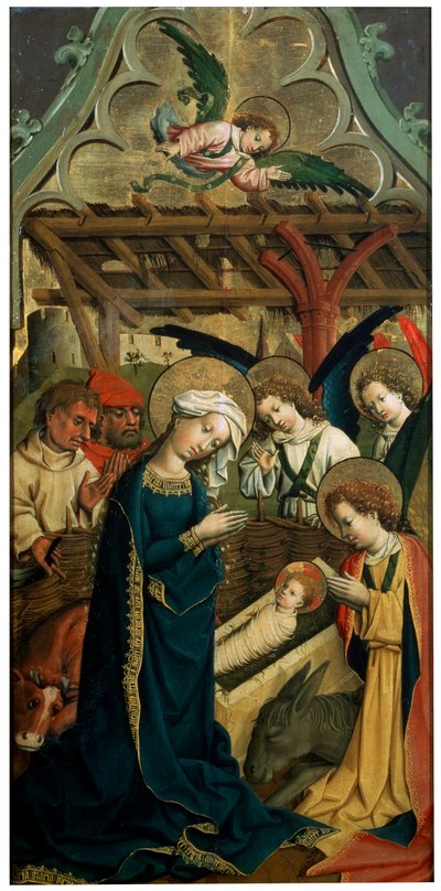 „Krisztus születése”, 1440 alkotó: Master of the Lichtenstein Castle